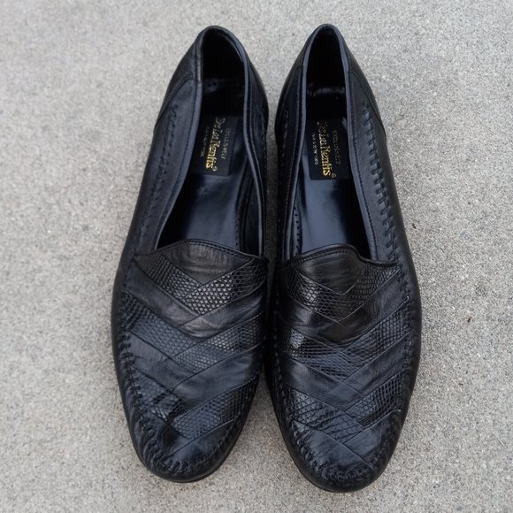 Vintage Leather & Lizard Chevron Loafer/Driving Shoe Size 9 display picture 2